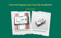 Universal Luggage Lock, Resettable Code, Zinc Alloy Buckle