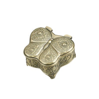 Metal Butterfly Jewelry Box Floral Jewelry Box with Hinged Lid Lined Elegant for Dresser