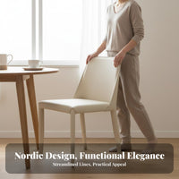 Upholstered Saddle Chair Nordic and Design Seating Furniture Minimalist Design Comfortable Padding for Dining Room, Cafe