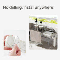 Suction Sink Organizer Rack, Draining Shelf, No-Drill