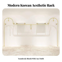 Retail Clothing Display Stand Floor Standing Clothes Rack Heavy Duty Boutique Display Rack Garment Organizer Featuring Metal Structure Suitable for Retailers Fitting Room Showroom