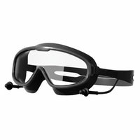 Swimming Goggles with Earplugs Adjustable Swim Goggles with Earplugs High-Elastic Eyewear for Swimmers