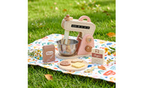 Imaginative Wooden Toy Mixer with Accessories Natural Wooden Toy Mixer Realistic Safe for Children, Toddlers, Preschoolers, Playroom, Preschool, Daycare