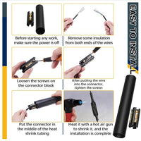 Underground Wire Splice Kit for Direct Burial, Compatible with 14/3 to 8/3 Wire Range