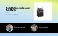 High-power speaker with deep bass