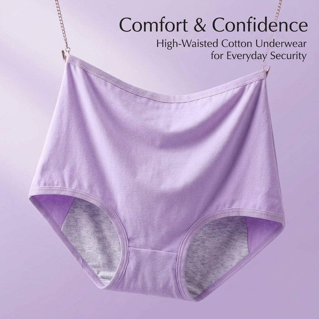 Period Pants for Women with High Waist Leakproof Protection, Postpartum Underwear in Extended Sizes