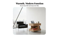 Rolling Adjustable Top Side Table Mobile Storage Cart Nightstand C-shaped Table with Wheels and Lockable Casters for Apartment Dwellers Small Areas Adults Living Room