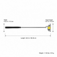 Aluminum Alloy Putter for Weekend Rounds & Various Courses Double Sided
