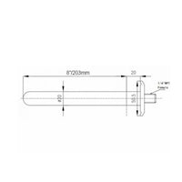 Stainless Steel 316 Carbonation Stone with Tri-Clamp 8 Inch Tri-Clamp Carbonation Stone Submersible Brewing Fitting Sanitary for Brewers