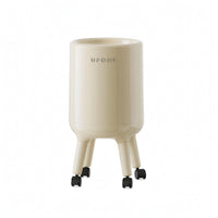 Cylindrical Trash Bin Minimalist Plastic Trash Bin Polished