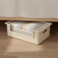 2 Pieces Wheeled Under Bed Organizer Large Capacity for Dorm Rooms