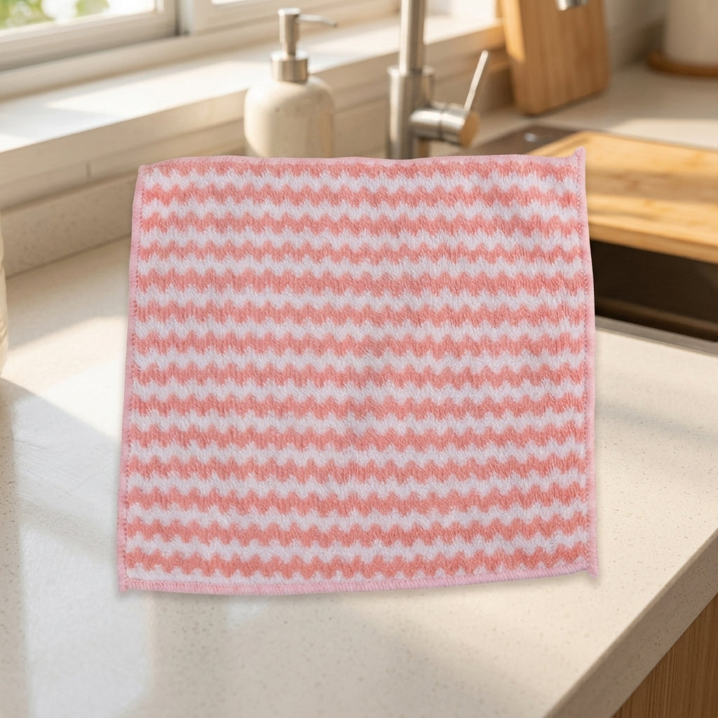 Oil-Resistant Dishcloth Microfibre Cloth, 5-Pack 25cm Microfiber Cloths for Dishes, High Absorbency Cleaning Cloths for Kitchen Countertops