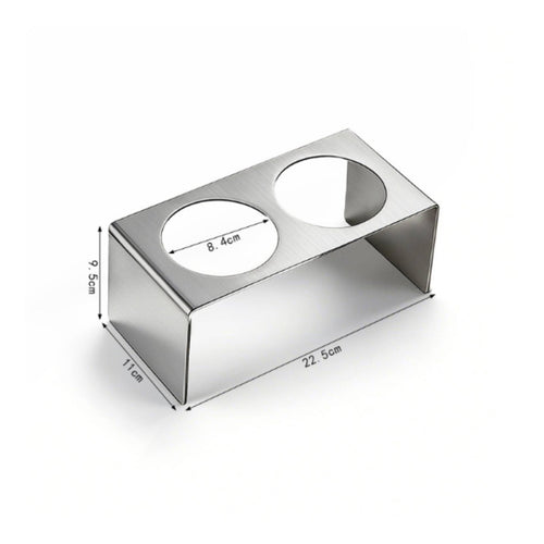3 Pieces Coffee Bar Organizer Multi-Compartment Bar Cup Rack Modern Design