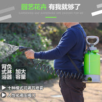 Multifunctional Camping Shower Manual Garden Outdoor High-Pressure Sprayer with 10-Function Water Gun