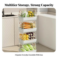 Multi-Tier Rolling Mobile Organizer with Wheels Multi-Tier Rolling Container