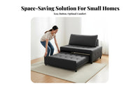 Foldable Single Fold-expandable Sleeper Chair Space-Saving Transformable Chair Bed 2-in-1 Design Transformable Seating Plush Cushioning for Apartment Dwellers, Students, individuals, Small Spaces, Living Room, Bedroom, Playroom