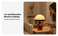 Sculptural Fungus-Shaped Table Lamp Decorative Fungus-Shaped Night Light