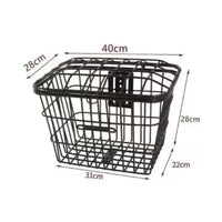 Multi-Purpose Rear Bike Basket Large Capacity Cycle Rack Basket Universal Fit for Students, Commuters, Commuting, Shopping