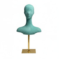 Mannequin Head Bust Realistic Look Mannequin Torso Head Stable Base Beauty Accessory for Store Owners, Hairdressers