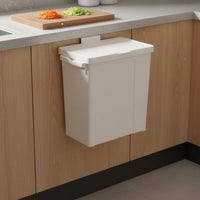 Double Compartment Sorting Bin Dry Wet Separation Household Storage Wall-Mounted