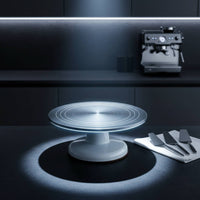 Effortless 360° Rotation Cake Turntable Non-Slip Rotating Cake Decorating Stand Easy to Clean 12 Inch Aluminum Alloy Turntable Heavy Duty for Bakers, Pastry Chefs, Bakery