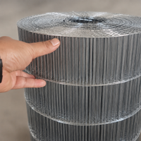 Roll Chicken Wire, 2.0 mm Welded Galvanized Fence, for Enclosures and Gardens, Silver Color