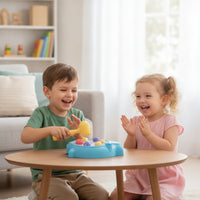 Shark Pounding Toy Sturdy Whack-Atarget Toy with Mallet Pounding Hammer Sturdy Game Easy Setup for Toddlers, Playroom, Daycare