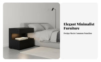 Floating Nightstand with Drawer Modern Design Floating Storage Cabinet