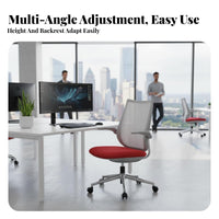 Ergonomic Mesh Task Chair Modern with Design Ergonomic Mesh Chair Adjustable Height Padded Seat Pad for Study Room