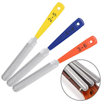 3 Different Size Gears Guitar Nut Slot File Polishing Fret Repair Tool Bass