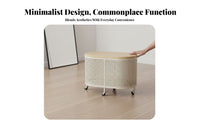 Light Luxury Design Upholstered Shoe Rack Bench Movable Entryway Stool Cream aesthetic Home Organization With Storage Shelf for Families, Homeowners, Renters, Hallway, Living Room, Bedroom, Closet