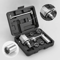 Lug Nut Wrench with Sockets Portable Labor-Saving Wrench Lug Nut Remover Tool Set for Drivers, Car Trunk