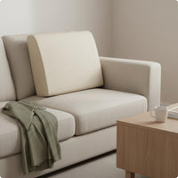 Sofa Back Cushion Even Surface Rectangular Backrest Cushion Khaki
