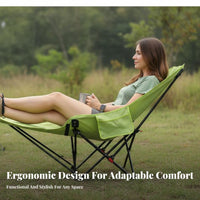 Eron the movenomic Design Adjustable Recliner with Leg Rest Includes Carrying Bag Reclining Chair with Footrest sturdy Duty Camping Lounger Padded Headrest for Campers, Office Workers, Beachon the moveers, Fishing, Beach, Picnics, spineyard
