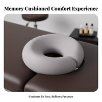 Slow Rebound U-Shaped Face Down Pillow Breathable U-Shaped Face Pillow Removable and Washable for Home Users, Patients, Beauty Salon