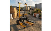 Manual Hydraulic Lifting Hand Truck Textured Grips Foldable Hydraulic Hand Truck Load Mover 4 Wheels