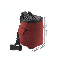 Dog Training Treat Bag Easy to Carry Waist Treat Bag Zippered Pocket for Walking