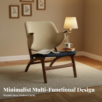 C-Shaped Accent Table Minimalist Household Furniture adaptable for Small Spaces