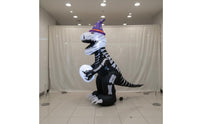 Halloween Inflatable Self-Inflating Lighted Halloween Dino Quick Inflation