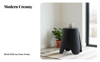 Petal Design Stool Sturdy Backless Seat Heavy-Duty for Bedroom