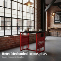 warehouse-chic design Shipping Container Booth Sofa Retro Design Commercial Furniture SturdyDuty Dining Set for Restaurant Owners, Bar, Cafe, Lounge
