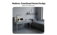 Steel Frame Bunk Bed Space Saving Dormitory Bunk Bed Heightened Guardrail Institutional Furniture for Employees, Adults, Barracks, Bedroom, Guest Room