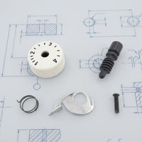 Double-Needle Marking Plate White Threaded Adjustment Piece Assembly Metal
