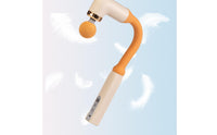 U-Shaped Massage Button Controls Handheld Fascia Massager Curved Massage USB-C Charging Deep Tissue Massager Cordless