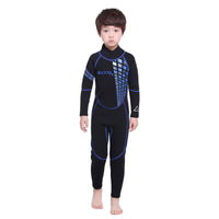 ZCCO新款儿童潜水服连体长袖拉链保暖3mm游泳衣套装潜水服
