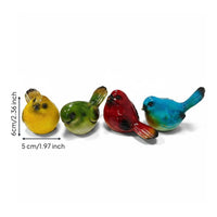 Desktop Avian Model Colorfast Resistant Splendid Fairywren Figurine for Office