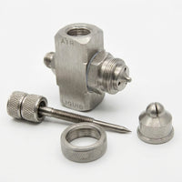Stainless Steel Misting Nozzle, 1/4" NPT Mixing Spray Tip, Siphon Type Adjustable Humidification Noz - Image 6