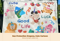 Car Window Shade, Sun Protection Sun Shield, Privacy Cover, Cartoon Pattern, Infant, Universal Fit, Easy to Install