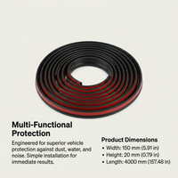 Automotive Sealing Strip Foam Tape, Rubber Seal Strip for Car Door, Truck Sealin #variant:Top Foam Seal Strip