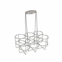 6 Bottles 6 Bottle Beer Basket Portable Drink Carrier Accessible Wire Design